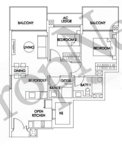 2 Bed Condo for Rent in  Bedok Residences - Image 7